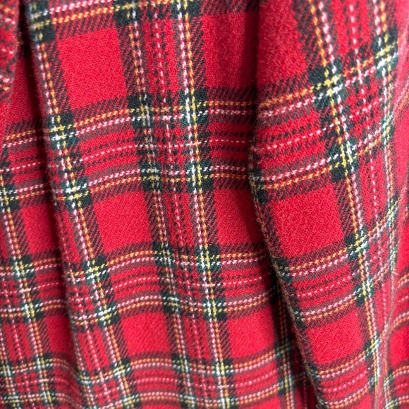 Sag Harbor Wool Blend Tartan Plaid Blazer Jacket Black Velvet Collar 10P Holiday - Picture 6 of 16
